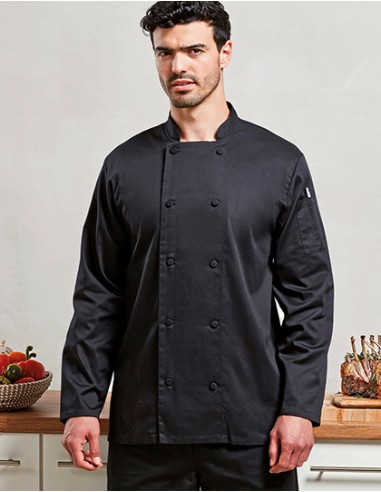 P-PR903-Chefs Long Sleeve Coolchecker® Jacket